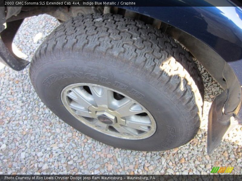 Indigo Blue Metallic / Graphite 2003 GMC Sonoma SLS Extended Cab 4x4