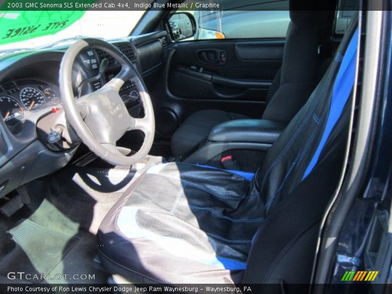 Indigo Blue Metallic / Graphite 2003 GMC Sonoma SLS Extended Cab 4x4