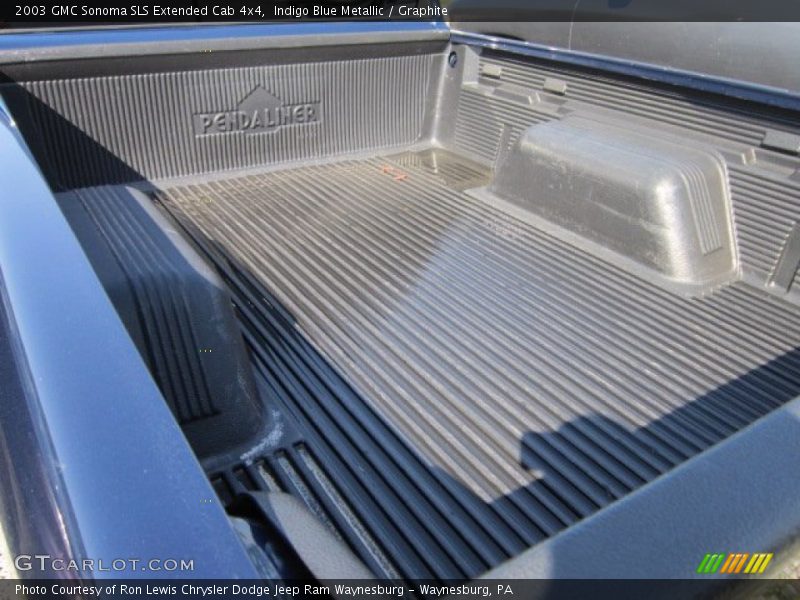 Indigo Blue Metallic / Graphite 2003 GMC Sonoma SLS Extended Cab 4x4