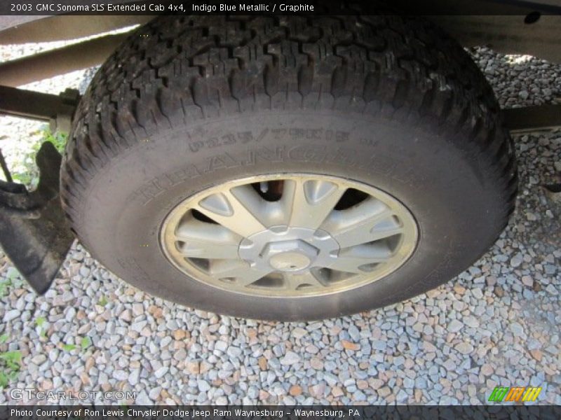 Indigo Blue Metallic / Graphite 2003 GMC Sonoma SLS Extended Cab 4x4