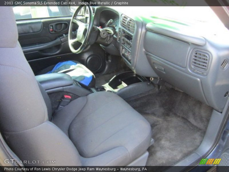 Indigo Blue Metallic / Graphite 2003 GMC Sonoma SLS Extended Cab 4x4