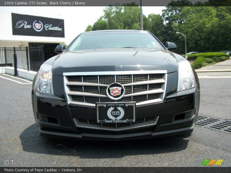 Black Cherry / Ebony 2009 Cadillac CTS Sedan