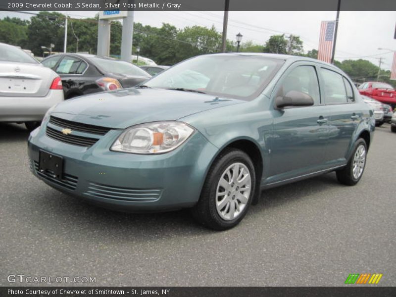 Silver Moss Metallic / Gray 2009 Chevrolet Cobalt LS Sedan