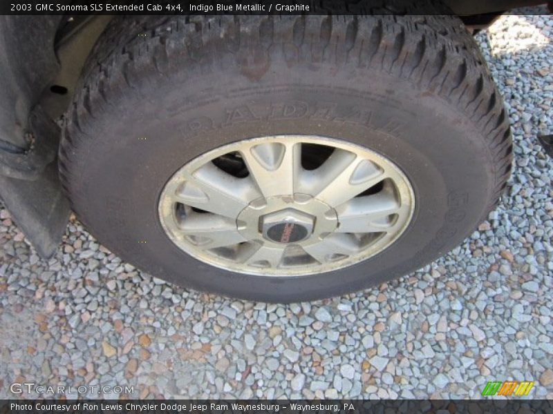 Indigo Blue Metallic / Graphite 2003 GMC Sonoma SLS Extended Cab 4x4