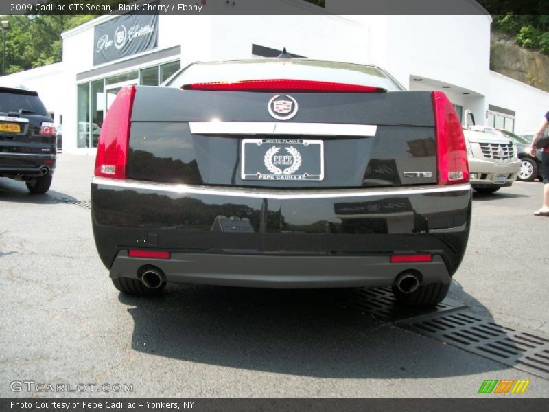 Black Cherry / Ebony 2009 Cadillac CTS Sedan