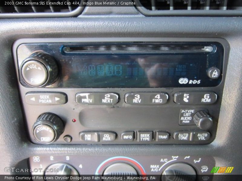 Indigo Blue Metallic / Graphite 2003 GMC Sonoma SLS Extended Cab 4x4