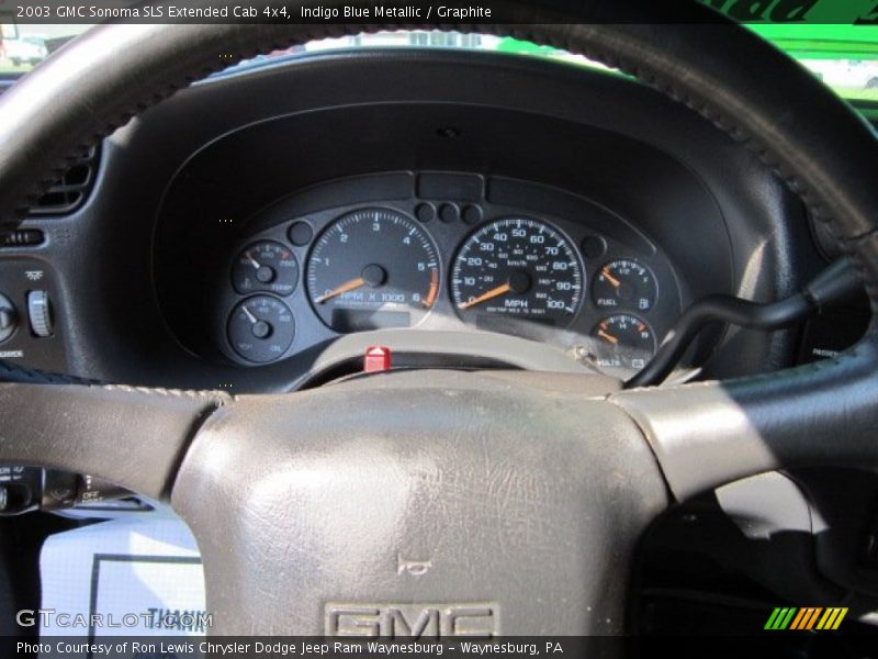 Indigo Blue Metallic / Graphite 2003 GMC Sonoma SLS Extended Cab 4x4