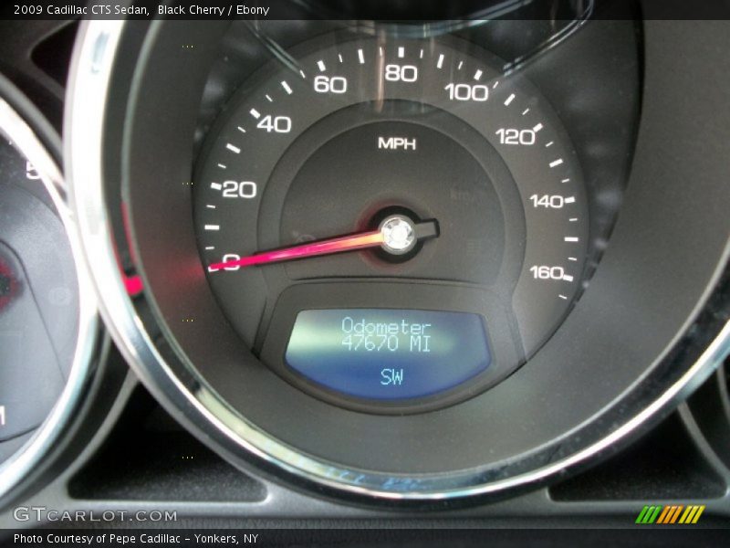 Black Cherry / Ebony 2009 Cadillac CTS Sedan