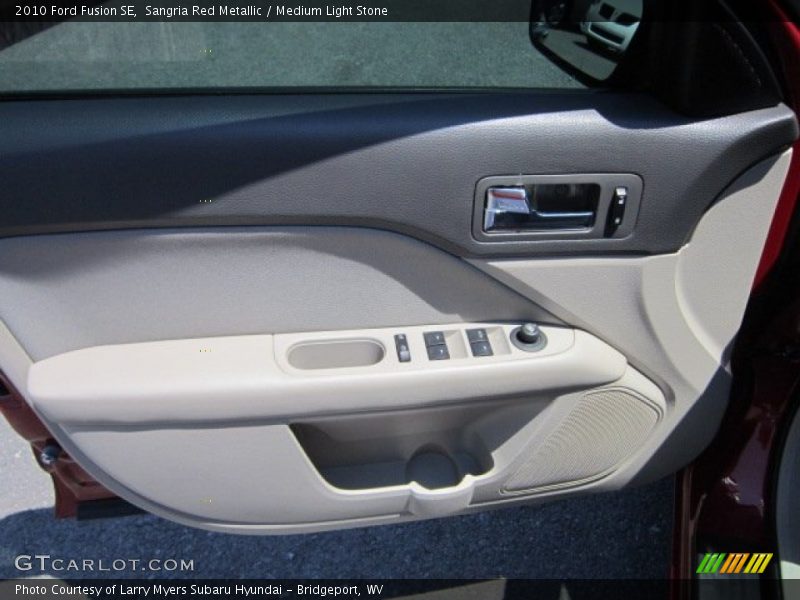 Sangria Red Metallic / Medium Light Stone 2010 Ford Fusion SE