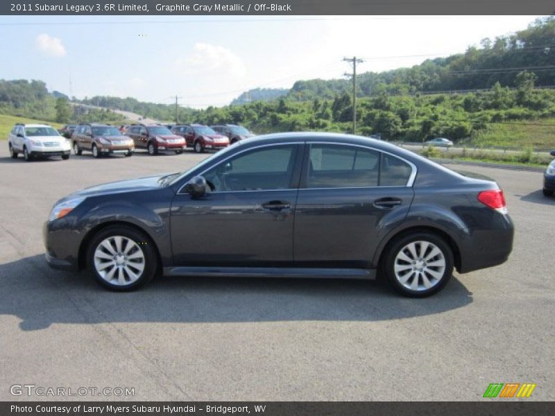 Graphite Gray Metallic / Off-Black 2011 Subaru Legacy 3.6R Limited