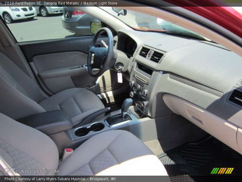 Sangria Red Metallic / Medium Light Stone 2010 Ford Fusion SE