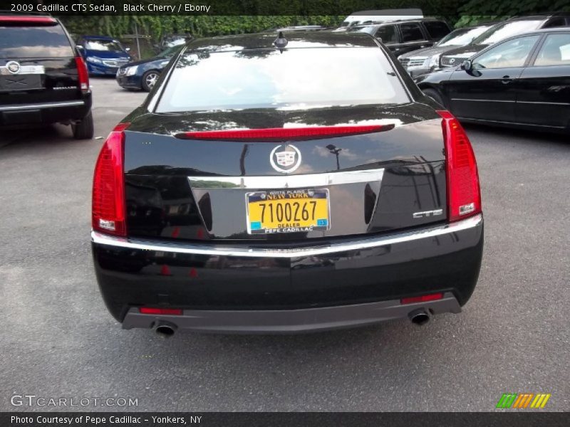 Black Cherry / Ebony 2009 Cadillac CTS Sedan