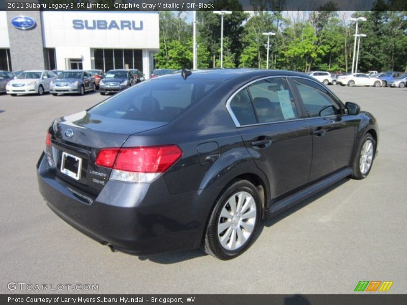 Graphite Gray Metallic / Off-Black 2011 Subaru Legacy 3.6R Limited