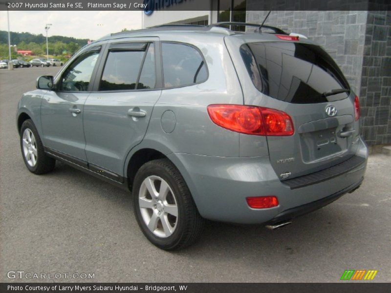Platinum Sage / Gray 2007 Hyundai Santa Fe SE