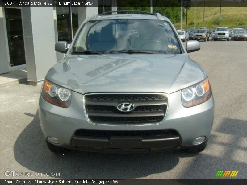 Platinum Sage / Gray 2007 Hyundai Santa Fe SE