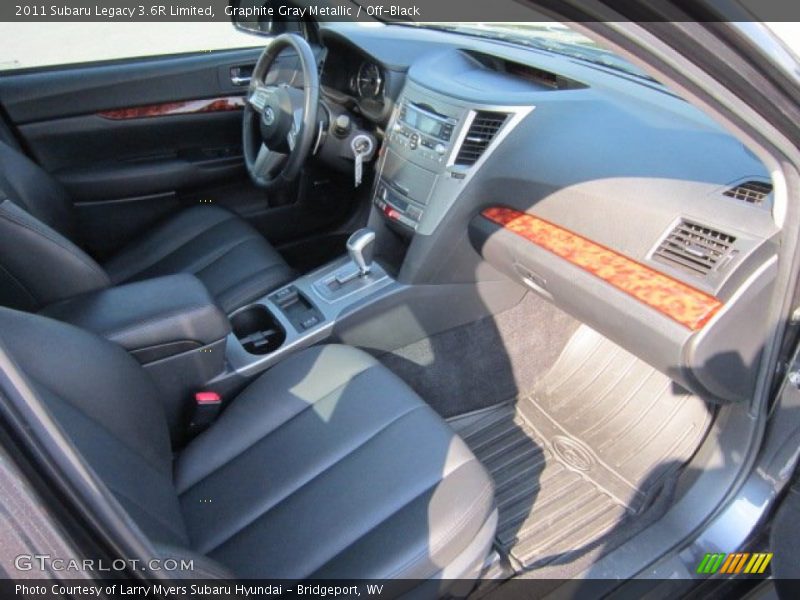 Graphite Gray Metallic / Off-Black 2011 Subaru Legacy 3.6R Limited