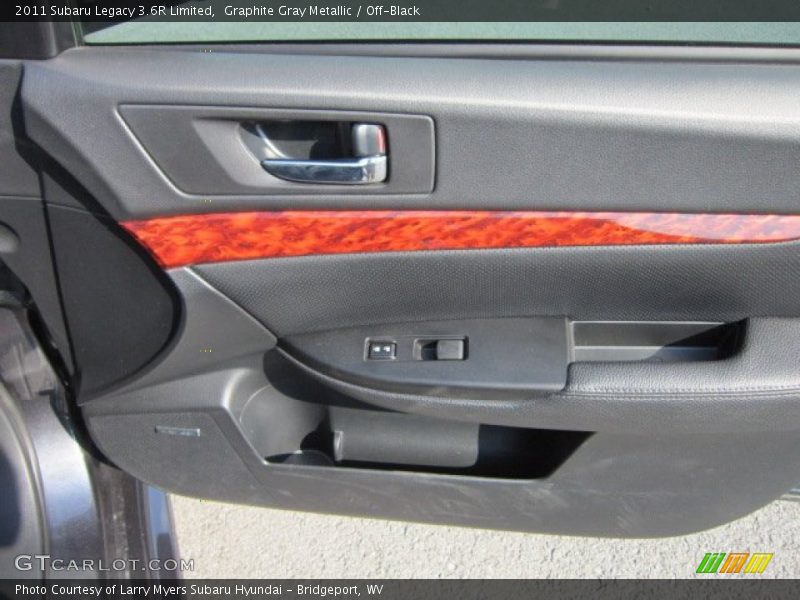 Graphite Gray Metallic / Off-Black 2011 Subaru Legacy 3.6R Limited
