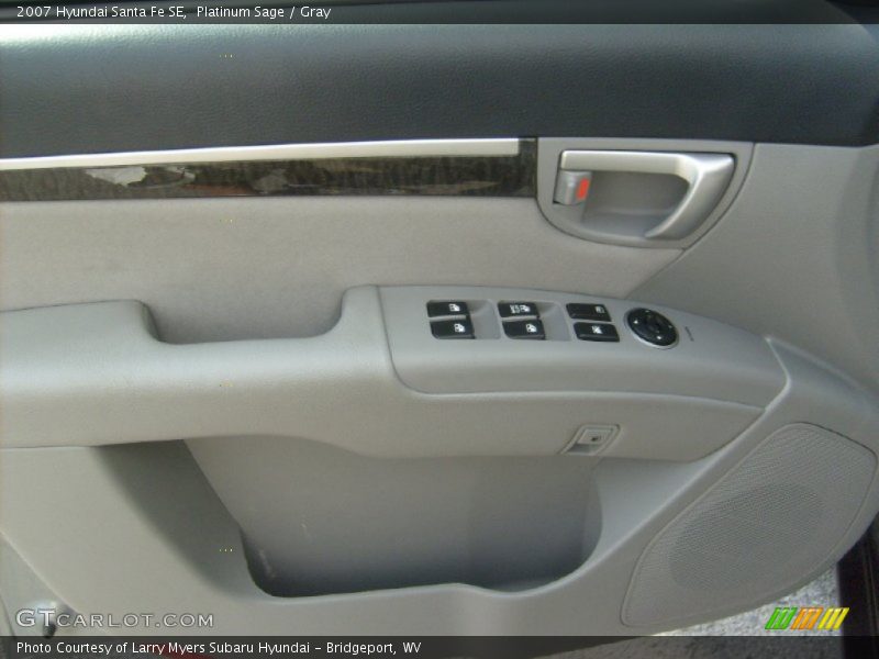 Platinum Sage / Gray 2007 Hyundai Santa Fe SE