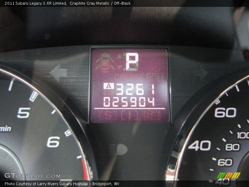 Graphite Gray Metallic / Off-Black 2011 Subaru Legacy 3.6R Limited