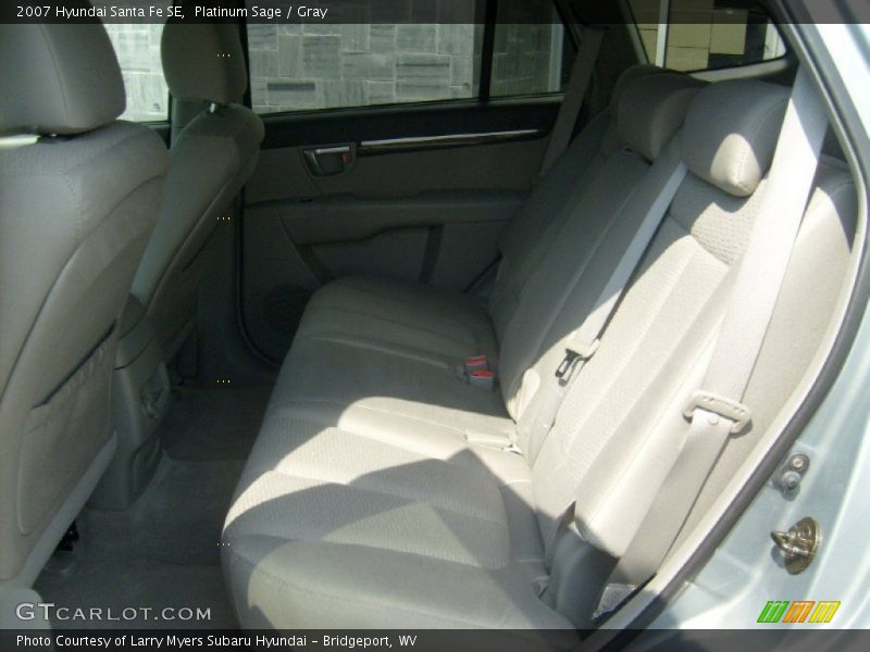 Platinum Sage / Gray 2007 Hyundai Santa Fe SE