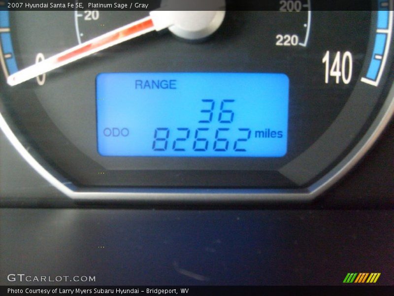 Platinum Sage / Gray 2007 Hyundai Santa Fe SE