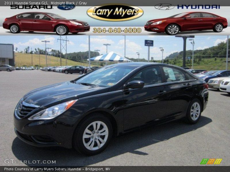 Midnight Black / Gray 2011 Hyundai Sonata GLS