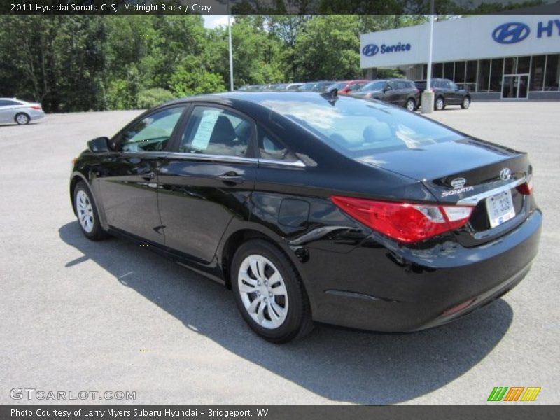 Midnight Black / Gray 2011 Hyundai Sonata GLS
