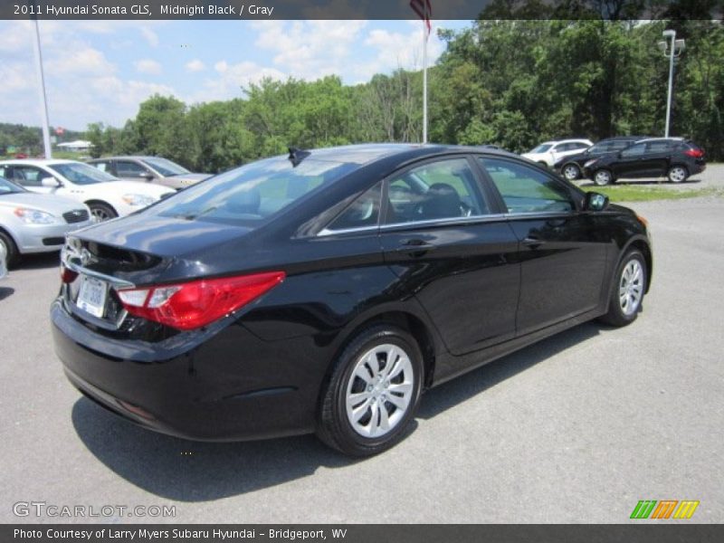 Midnight Black / Gray 2011 Hyundai Sonata GLS
