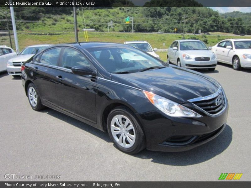 Midnight Black / Gray 2011 Hyundai Sonata GLS