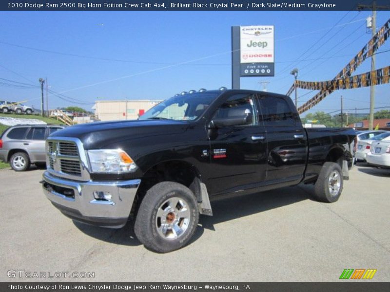 Brilliant Black Crystal Pearl / Dark Slate/Medium Graystone 2010 Dodge Ram 2500 Big Horn Edition Crew Cab 4x4