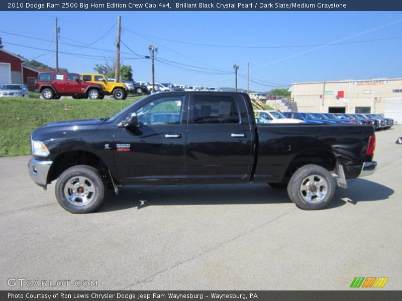 Brilliant Black Crystal Pearl / Dark Slate/Medium Graystone 2010 Dodge Ram 2500 Big Horn Edition Crew Cab 4x4