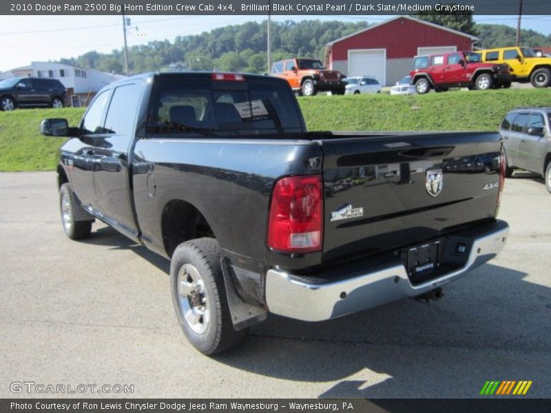 Brilliant Black Crystal Pearl / Dark Slate/Medium Graystone 2010 Dodge Ram 2500 Big Horn Edition Crew Cab 4x4