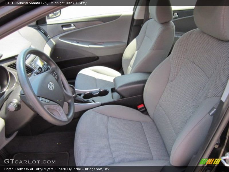 Midnight Black / Gray 2011 Hyundai Sonata GLS