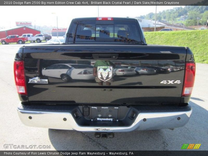 Brilliant Black Crystal Pearl / Dark Slate/Medium Graystone 2010 Dodge Ram 2500 Big Horn Edition Crew Cab 4x4