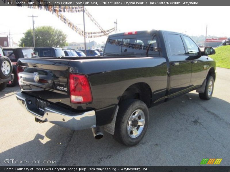 Brilliant Black Crystal Pearl / Dark Slate/Medium Graystone 2010 Dodge Ram 2500 Big Horn Edition Crew Cab 4x4
