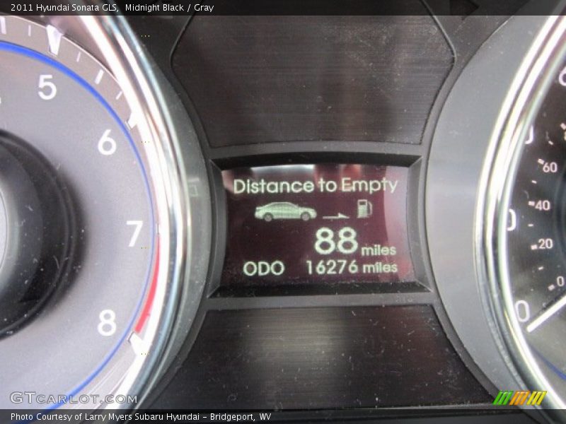 Midnight Black / Gray 2011 Hyundai Sonata GLS