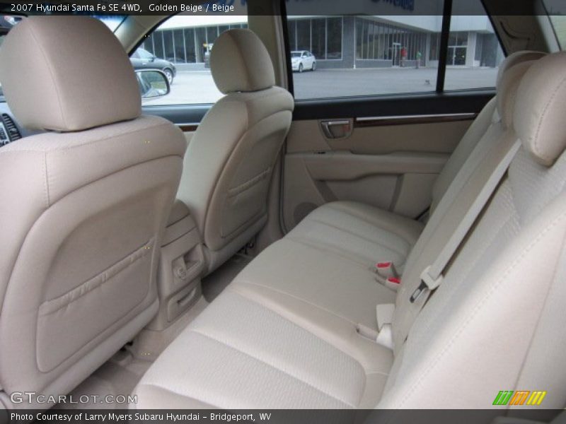 Golden Beige / Beige 2007 Hyundai Santa Fe SE 4WD