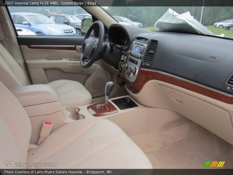 Golden Beige / Beige 2007 Hyundai Santa Fe SE 4WD