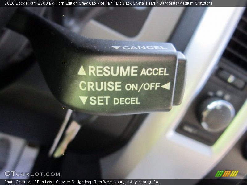 Brilliant Black Crystal Pearl / Dark Slate/Medium Graystone 2010 Dodge Ram 2500 Big Horn Edition Crew Cab 4x4