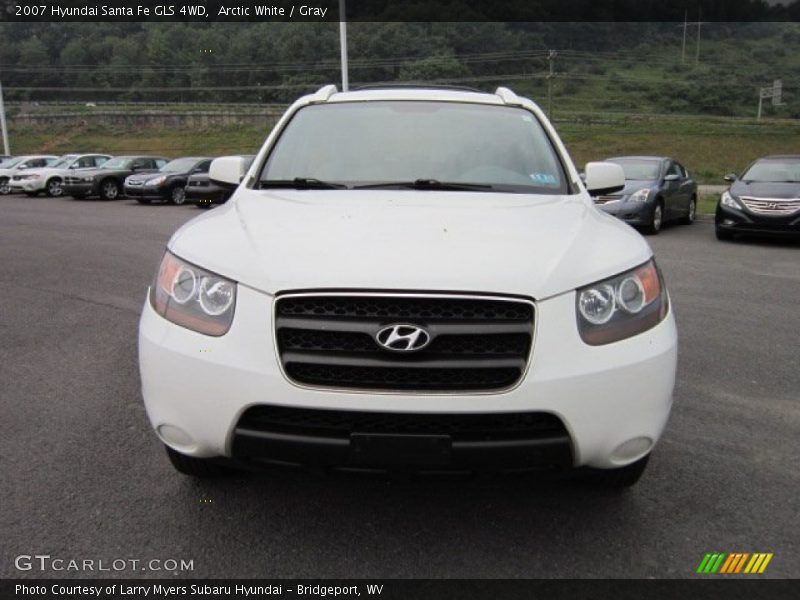 Arctic White / Gray 2007 Hyundai Santa Fe GLS 4WD