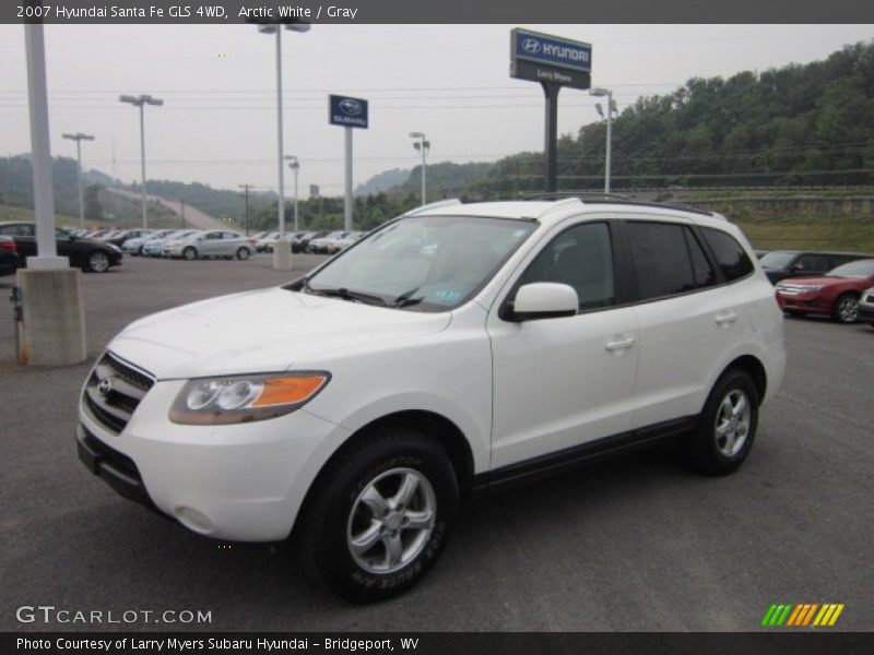 Arctic White / Gray 2007 Hyundai Santa Fe GLS 4WD