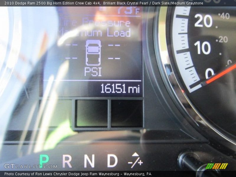 Brilliant Black Crystal Pearl / Dark Slate/Medium Graystone 2010 Dodge Ram 2500 Big Horn Edition Crew Cab 4x4