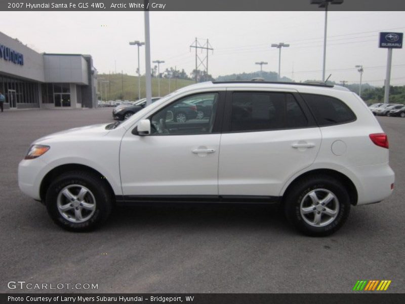 Arctic White / Gray 2007 Hyundai Santa Fe GLS 4WD