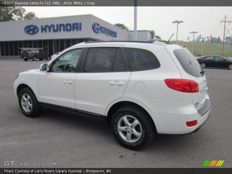 Arctic White / Gray 2007 Hyundai Santa Fe GLS 4WD
