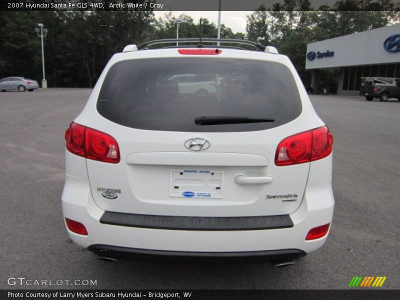 Arctic White / Gray 2007 Hyundai Santa Fe GLS 4WD