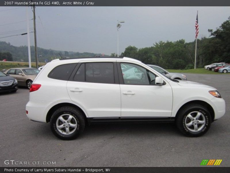 Arctic White / Gray 2007 Hyundai Santa Fe GLS 4WD