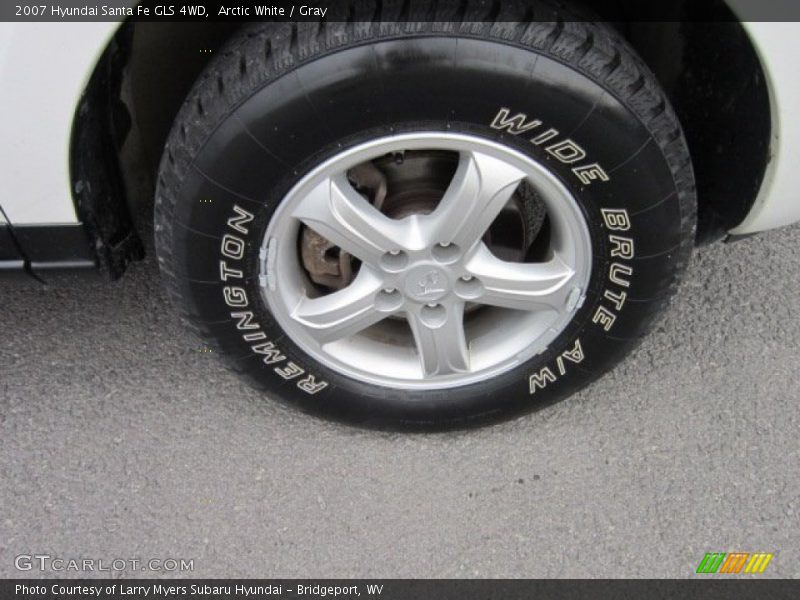 Arctic White / Gray 2007 Hyundai Santa Fe GLS 4WD