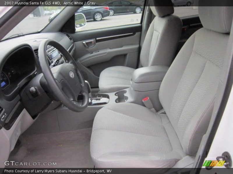Arctic White / Gray 2007 Hyundai Santa Fe GLS 4WD