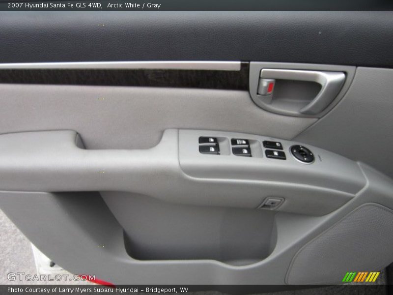 Arctic White / Gray 2007 Hyundai Santa Fe GLS 4WD