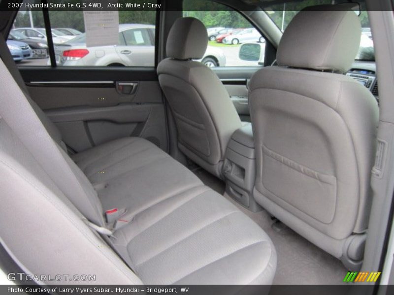 Arctic White / Gray 2007 Hyundai Santa Fe GLS 4WD